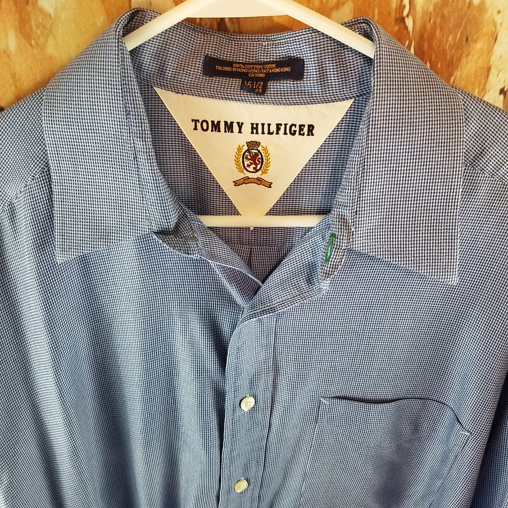TOMMY HILFIGER MEN'S DRESS SHIRT